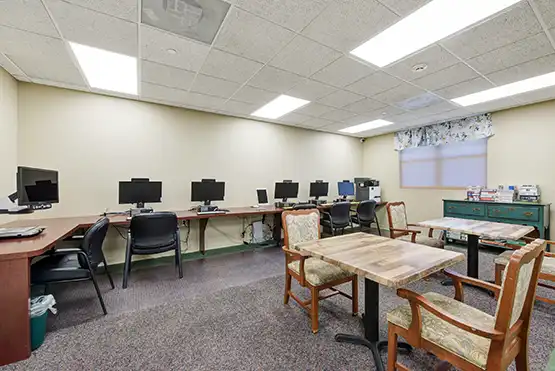 computer lab at Dominican Village
